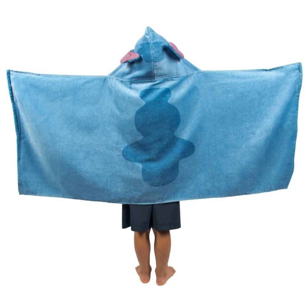Lilo & Stitch "Stitch" Kids 21" x 48" Hooded Towel Wrap .